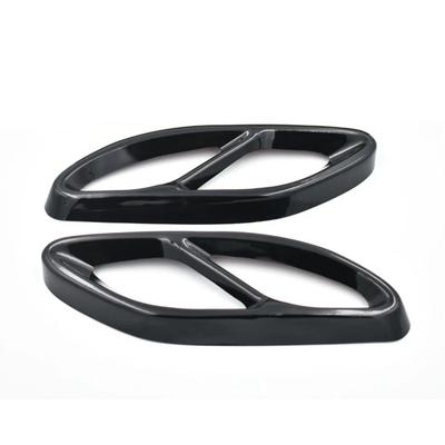 2pcs Stainless Steel Exhaust Pipe Cover Trim for Mercedes Benz A B C E GLC GLE Class W176 W246 W205 W213 AMG Car Styling