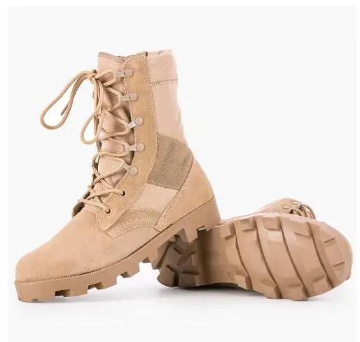 

size 37 48 Men s Outdoor High Top Army Combat Boots Shoes Men Military Tactical Desert Boots camouflage combat boots 37 бежевий