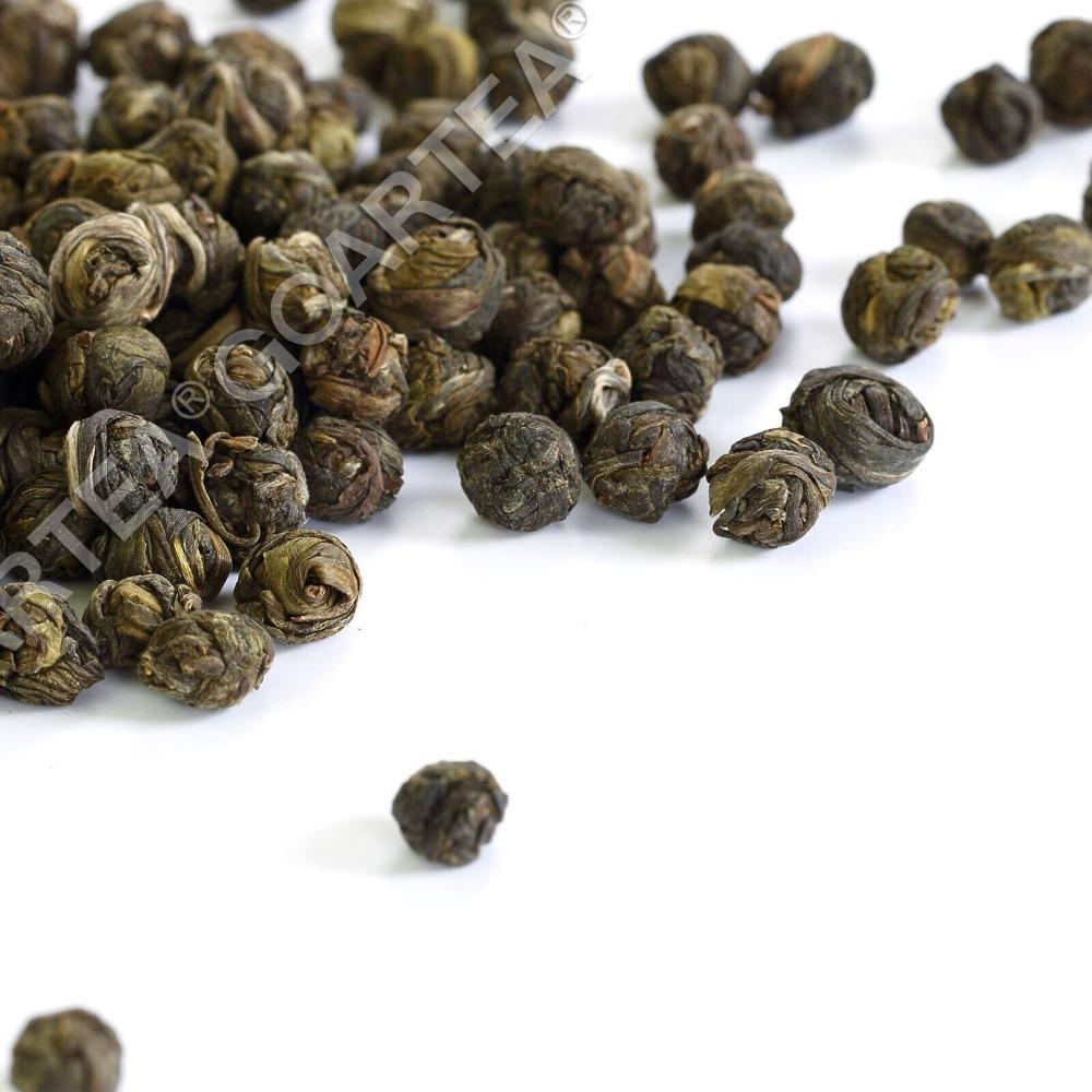 250g Prémiový zelený čaj Jasmine Dragon Pearl GOARTEA Kvalitní jasmínový čaj Voňavé aroma Bohatý na antioxidanty Osvěžující denní čaj pro milovníky čaje