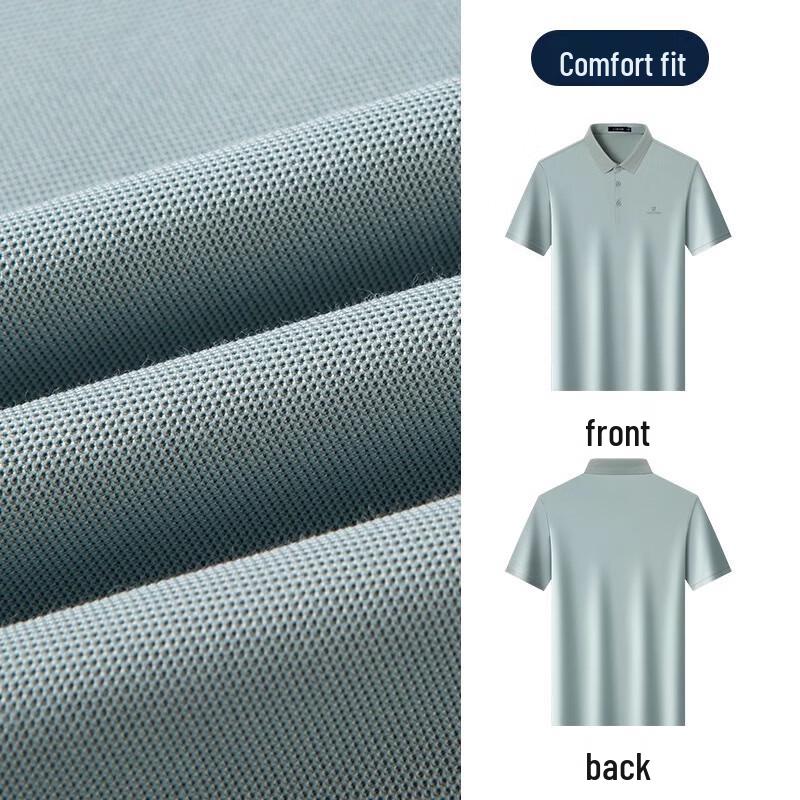 MONTAGUT Herren Leichte kühlende Polo-Shirt aus Seidenmischung