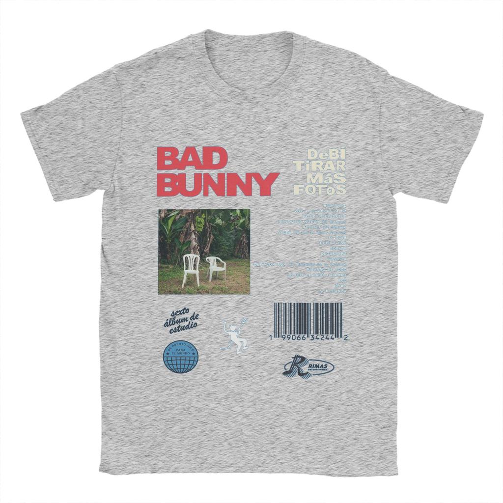 DTMF Debi Tirar Mas Fotos BAD BUNNY T Shirt Beach Popular TShirts Unisex Cotton Plus Size Tees Short Sleeve Classic Tops