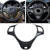 Interior Stickers Steering Wheel Cover Steering Wheel Trim Cover ABS Frame High Quality Interior 1× For BMW 3S E90 E91 E92 E93