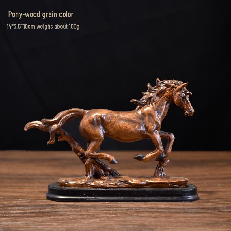 Luxurious Resin Running Horse Ornament for Home or Office Decor