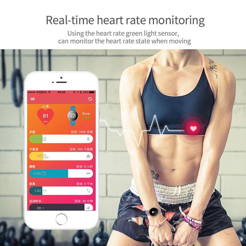 Fashion Bluetooth Womens Smart Watch Fitness Tracker For Iphone Andriod