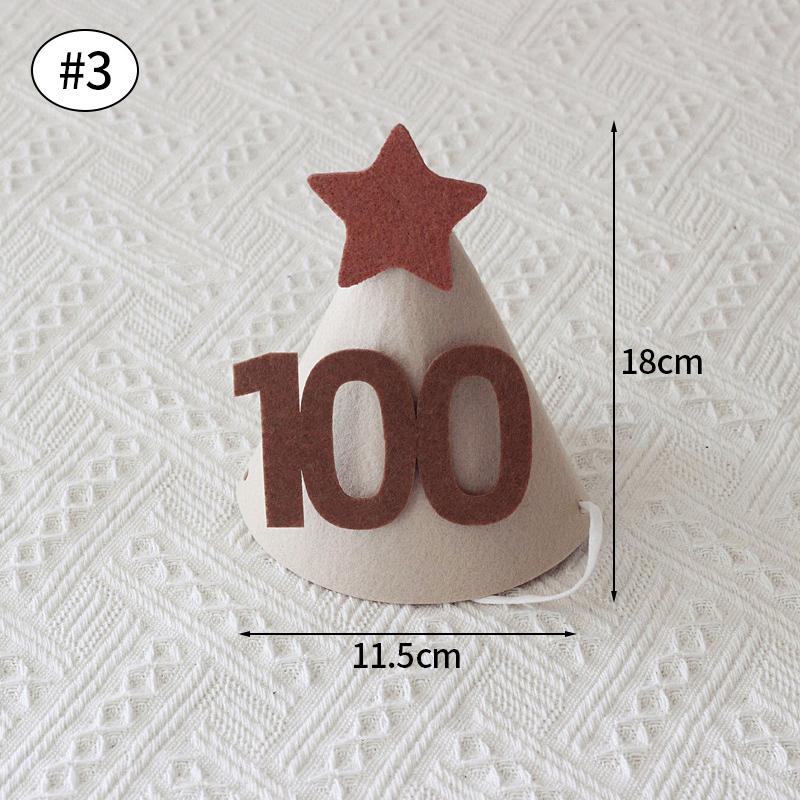 Cute Happy Birthday Hat Felt Cone Hats DIY Birthday Cap Celebration Decor Birthday Party Supplies Photo Props for Adult Kids