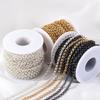 Classical Round O Shaped Copper Chain With Intricate Detailing For Handmade Necklace Bracelet Components