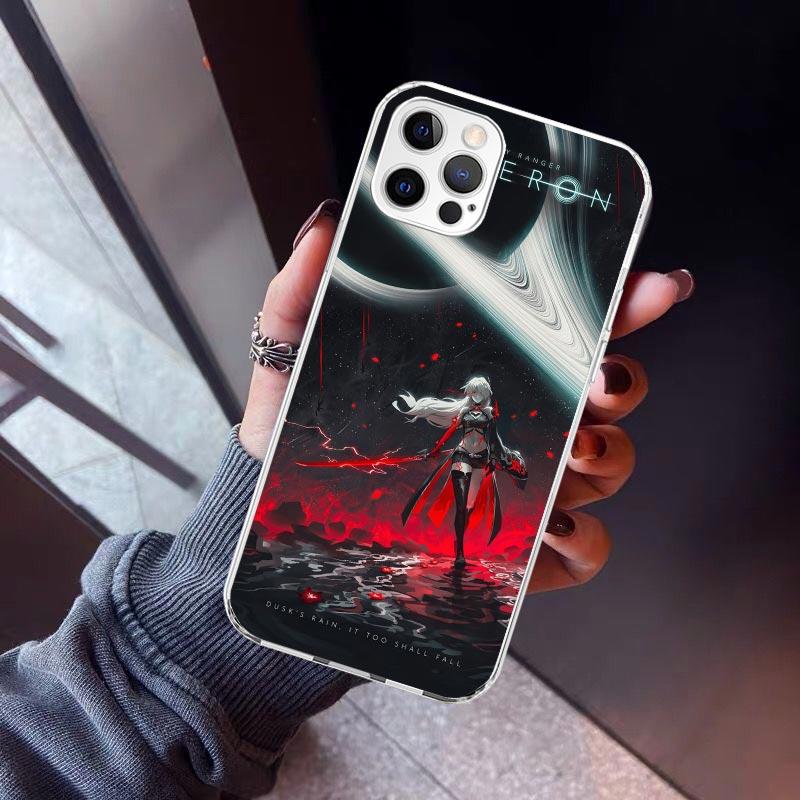 Honkai Star Rail Acheron Phone Case For iPhone 17 Air 11 13 Mini 14 15 Plus 16 12 Pro Max 16E SE 7 8 Pattern Soft TPU Back Cover