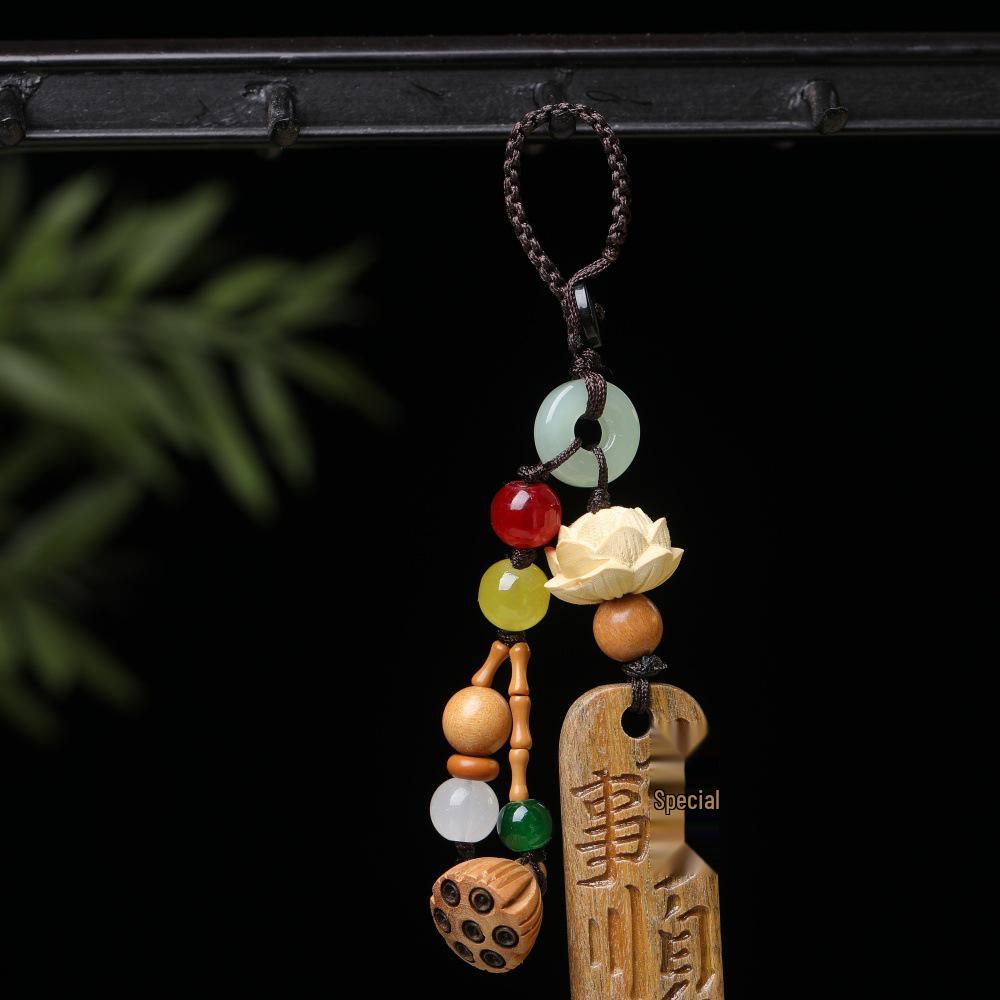 Rosewood Fortune Keychain & Phone Charm Pendant for Men and Women