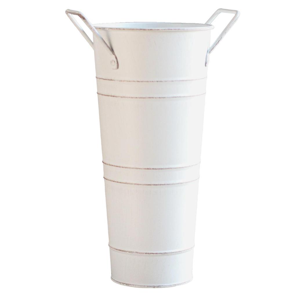 Galvaniserad läckagesäker retro metallvas för blomsterarrangemang och heminredning