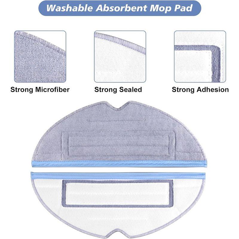 A20F-For Roborock S7, S7+, S7 Maxv, S7 Maxv Plus, Main Side Brush Mop Cloth Pads Hepa Filter Replacement Accessories