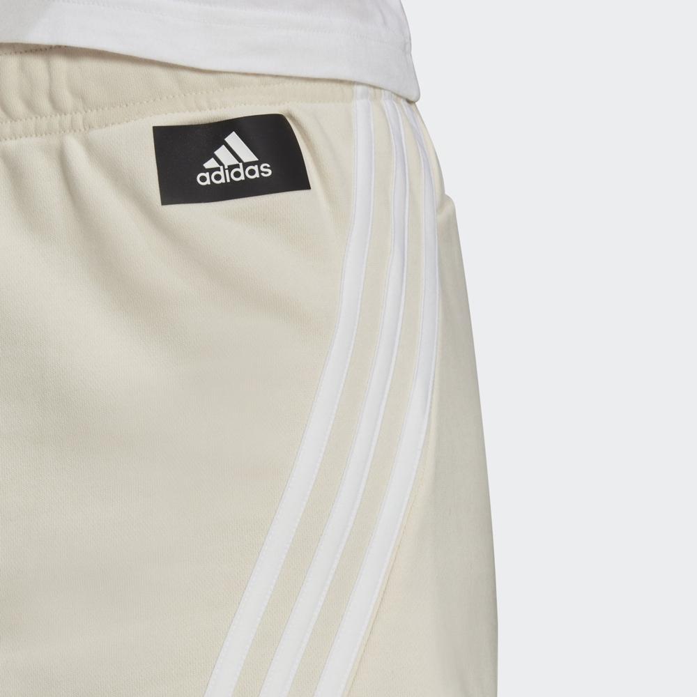 Adidas Logo Stripe Drawstring Shorts Women Bottoms White HE1666
