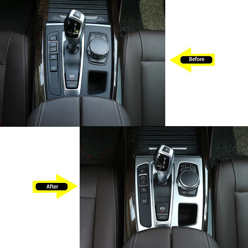 ABS Center Console Gear Shift Frame Decoration Cover Trim For BMW X5 X6 F15 F16 2014-2017 LHD Car Styling Interior Accessories