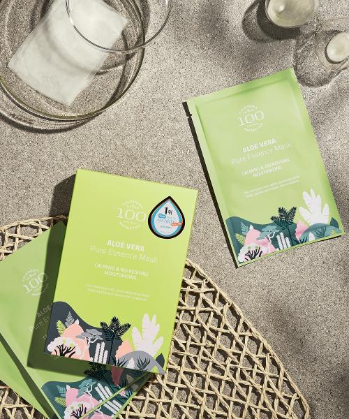 Doctor Orga 100 Aloe Vera Pure Essence Mask Pack (5 Sheets)