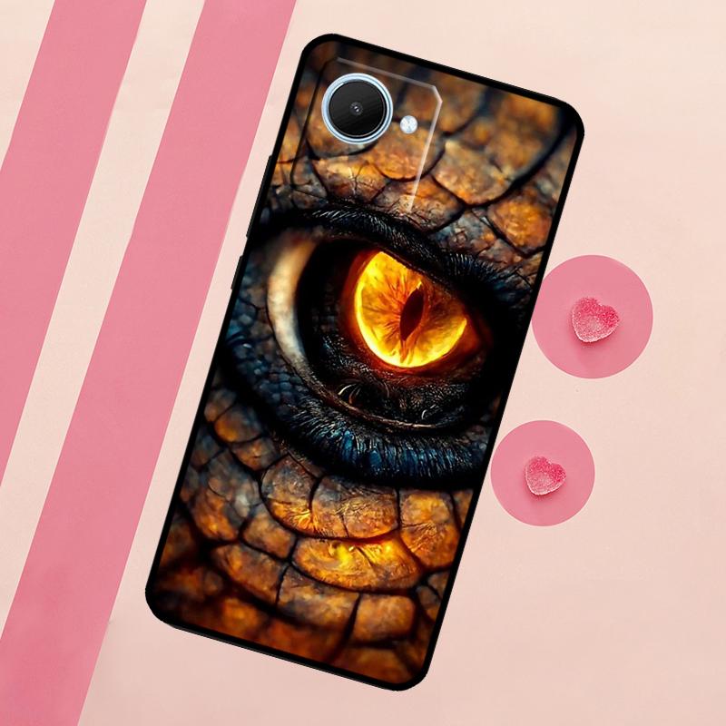 Dragon Eye Gothic For Realme C67 C75 C63 C61 C71 C55 C51 C65 C53 10 11 12 13 14 15 Pro Plus GT6 GT7 Pro Case