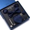 Men's 8-Piece Formal Accessory Set: Bow Tie, Corsage, Brooch, Cufflinks for Weddings.