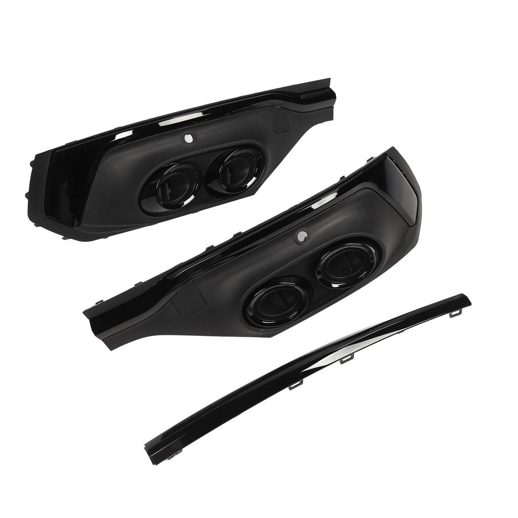 Zadní nárazník Lišta difuzoru výfukového potrubí Lesklý černý spoiler pro SQ5 Q5 Sportback 2021 a výše Černý kroužek