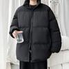 Нова чоловіча бавовняна куртка однотонного кольору, куртка-пуховик великого розміру, повсякденна куртка, потовщена бавовняна куртка зі стійкою, чоловіча