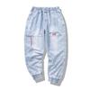 Pánské Streetwear Hip Hop Cargo Kalhoty Džíny Elastické Harun Joggers na Podzim a Jaro Pánské Oblečení