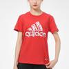 Adidas China Tee With Panda Print Logo Fashion Breathable Training Comfortable Casual Sports Loose Short Sleeve T-Shirt Women Tops Red H58192