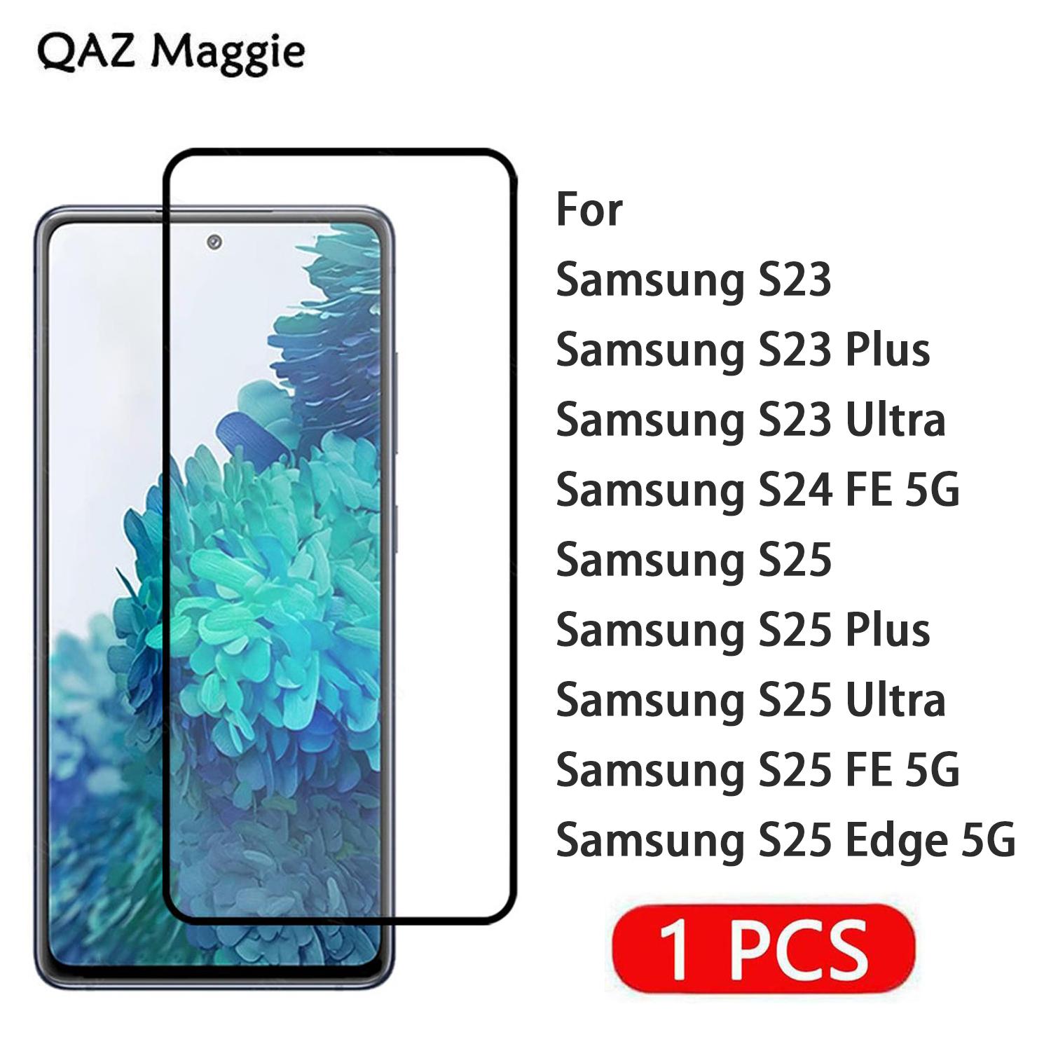 

1 шт. Защитное стекло для экрана Samsung Galaxy S23 S24 S25 FE, Закаленное стекло для Samsung S23+ S23 Plus Ultra, Пленка Samsung Galaxy S23 FE