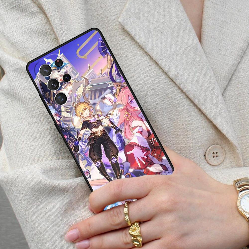 Raiden Shogun Genshin Impact Cell Phone Case for Samsung Galaxy S26 Ultra S25 S24 S23 S22 S21 S20 Note10 Cover