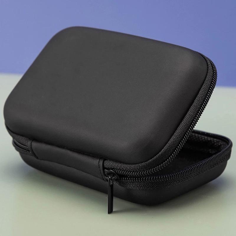 Black Storage Card Games Box Card Sleeves Board Game Tarot Three Kingdoms Poker Cards Protector Data Cable Bag Square Zipper Bag