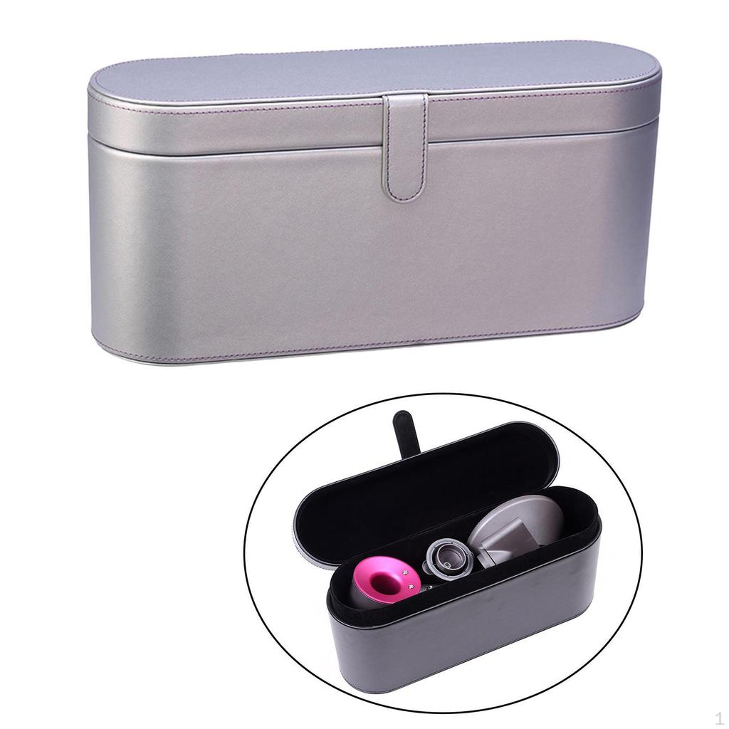 Travel Hair Dryer Storage Box Case Air Brush and Attachments, with Handle Magnetic Flip Bag Only