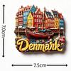 Europe Denmark 3D Fridge Magnets Sticker Tourism Souvenir Refrigerator Magnets Sticker Home Kitchen Decor