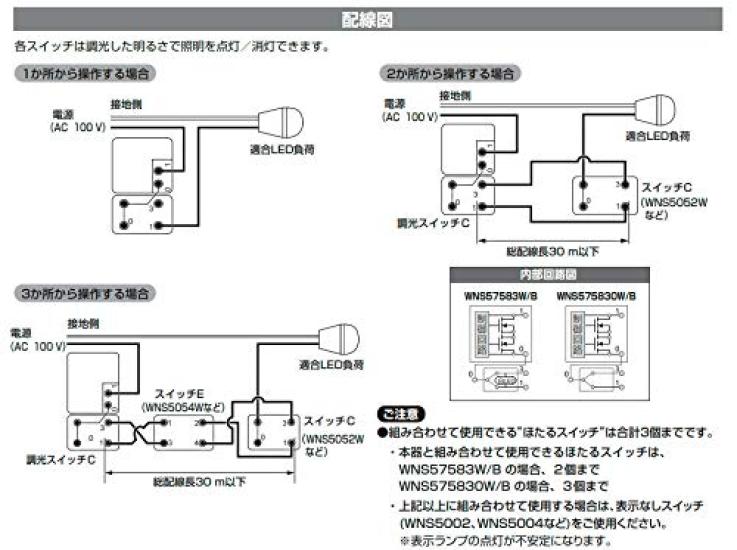Dimmer Switch WNS57583 Matte Black [Panasonic]