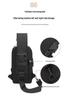 Men's Anti-Theft Crossbody Bag with Password Lock for Cycling, Running, and Travel