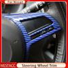 Car Steering Wheel Covers Trim Sticker for Nissan X-Trail T32 Rogue Kicks 2017- Qashqai J11 Altima Micra Leaf Sentra