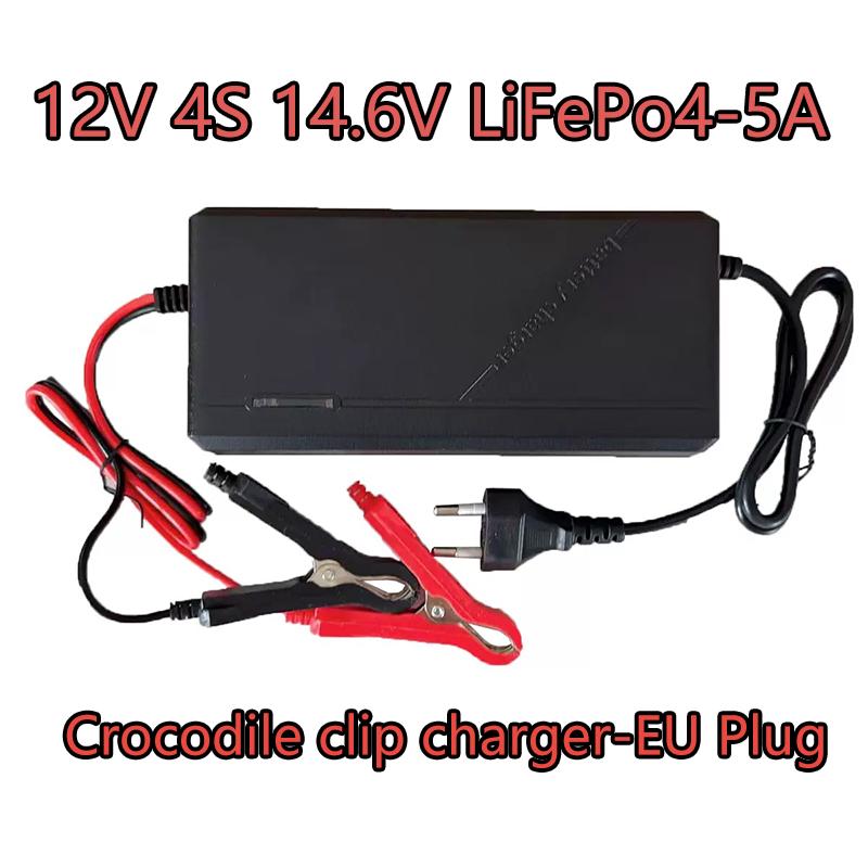 LiFePo4 Charger 12V 24V 5A 10A Car Battery Charger 110-220V Smart Motorcycle Battery Charger 14.6V 29.2V Fast Charger For Car 12V 14.6V 5A