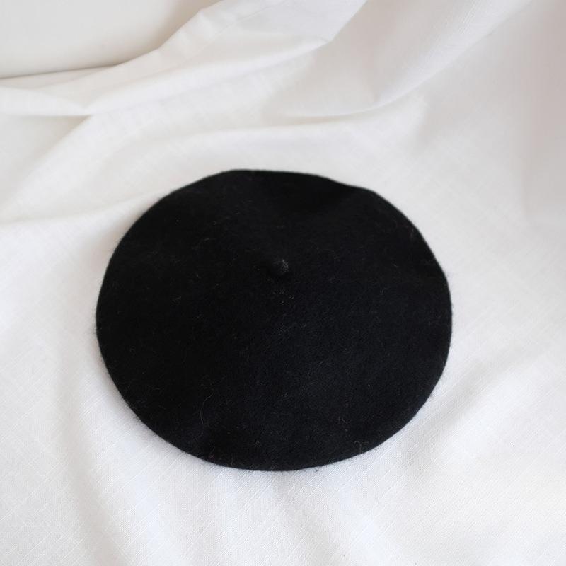 Wool Beret for Ladies Korean Style Autumn and Winter Warm  Thin and Breathable  Japanese Painter's Hat  Octagonal Hat
