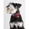 Modisches&coole Hundehalsbänder für kleine Katzen Hunde, 2er-Pack Weiches & Komfortables Design Karomuster Verstellbare PU-Leder Haustierhalsbänder Fliege +Dreieckiges Handtuch-Stil für
