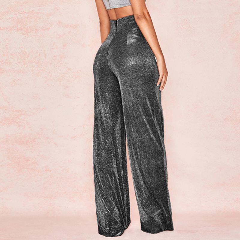 Shiny wide leg trousers Clearance