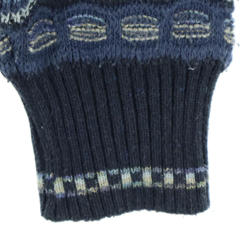 COTTON TRADERS 90s Old Overall handle Long sleeve knit Polo shirt 3D knit Men's Used