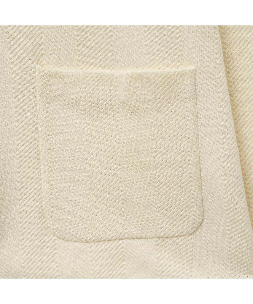 Iolo Herringbone Knit Jacket_Ivory