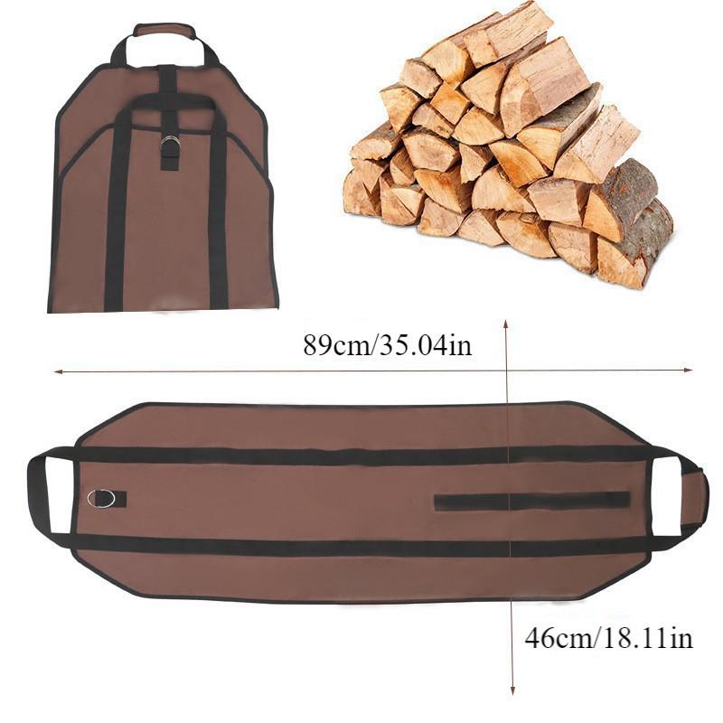 Portable 600D Oxford Cloth Firewood Storage & Carrier Bag