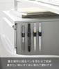 Yamazaki Magnet Pen Holder Set of 4 Tower Pen Stamp Lipstick Storage Magnet Type 10734 Black W1.5×D1.9×H2cm