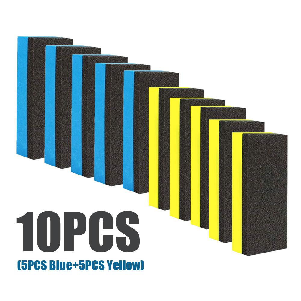 

10 шт. Автомобильный керамический аппликатор для покрытия губкой, стеклянный аппликатор для нано-воскового покрытия, губки для автовосковой полировки, аксессуары