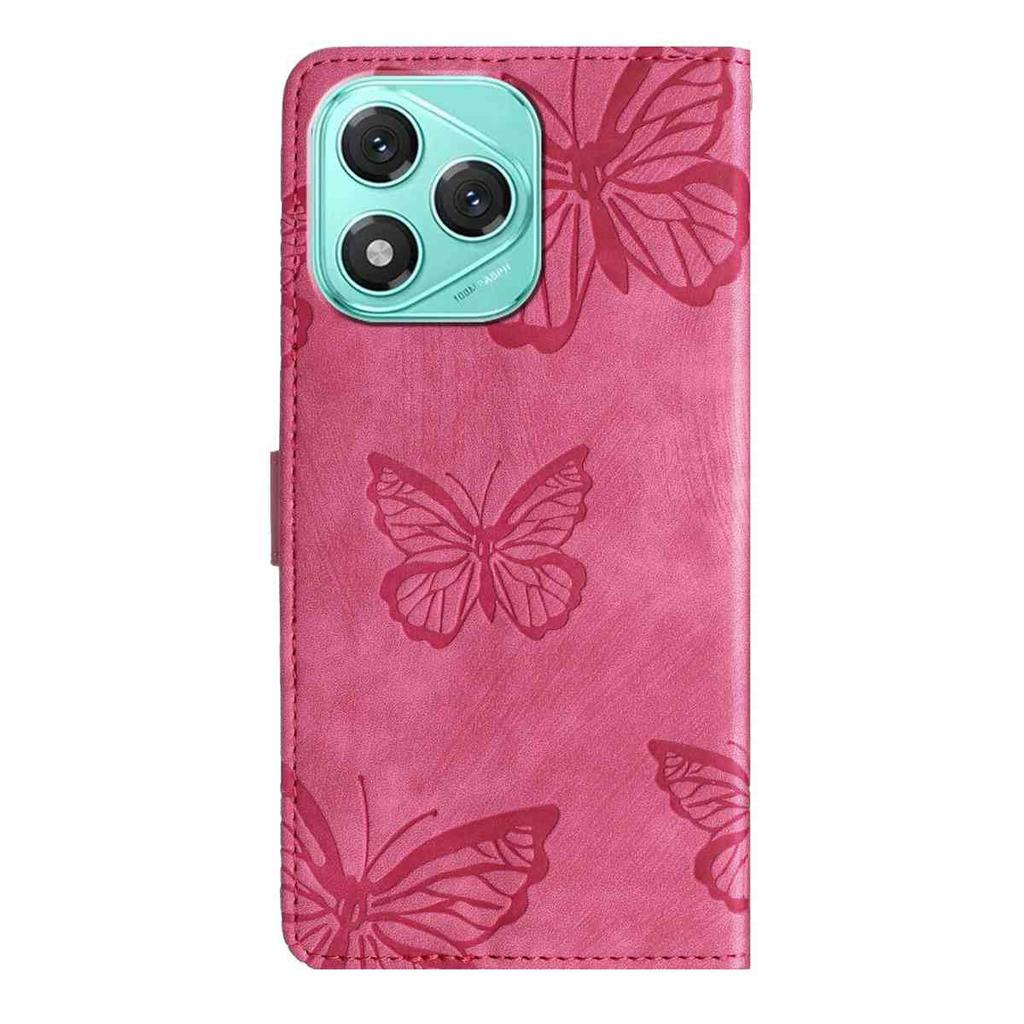 For Honor 400 Lite 5G Case Butterfly Design Flip Wallet Leather Phone Cover Skin-Touch