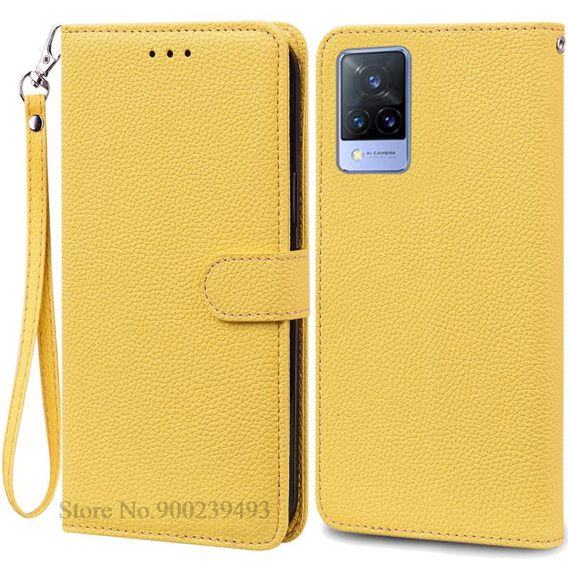 Pro Vivo V21 Pouzdro Silikonové Peněženkové Vyklápěcí Pouzdro na Telefon pro Vivo V2050 V2066 V2108 VivoV21 Kožené Pouzdro Coque pro Vivo V21 5G Fundas