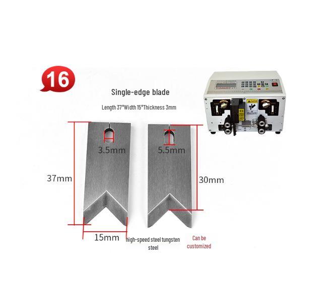 Tungsten Steel Blade for Automatic Wire Cutting and Stripping Machine