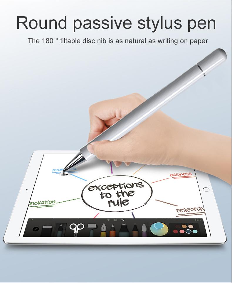 2 in 1 Precision Disc Stylus Pen High Sensitivity Passive Capacitive Pen for Drawing Writing  Manufacturer