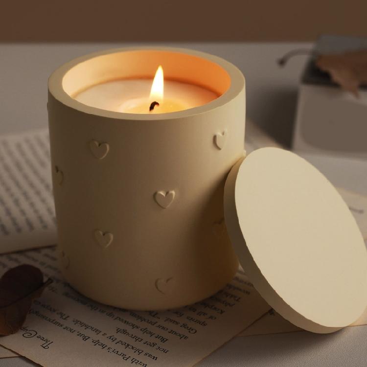 Multi Purpose Silicone Resin Mold Heart Charm Crafting Tool For Epoxy Clay Candle Jar Decorative Container Art Projects