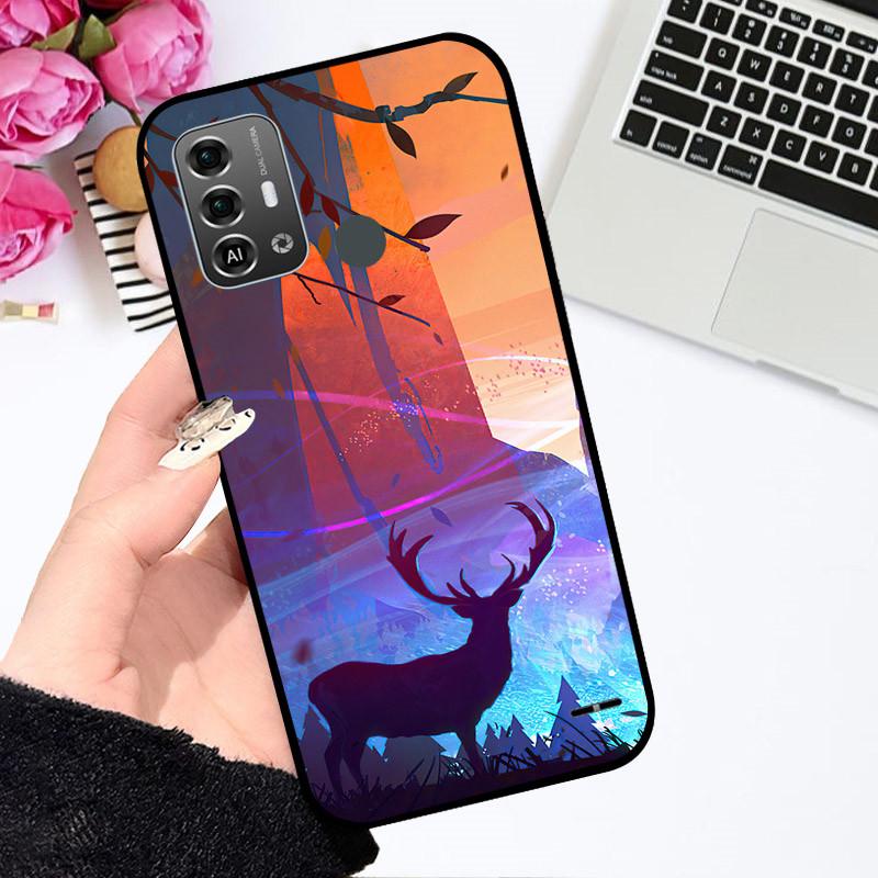 Cases For ZTE Blade A53 Pro Cute Astronaut Fashion Shockproof Soft Bumper For ZTE Blade A53 Pro Coque Funda Floral Coque Shell