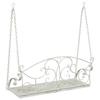 Swing Bench Steel 110 x 52.5 x 47 cm Antique White