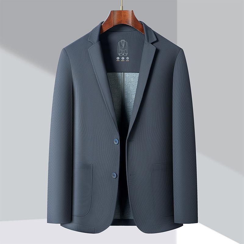 Spring New Elastic Seamless Business Single West Men's Casual Blazer