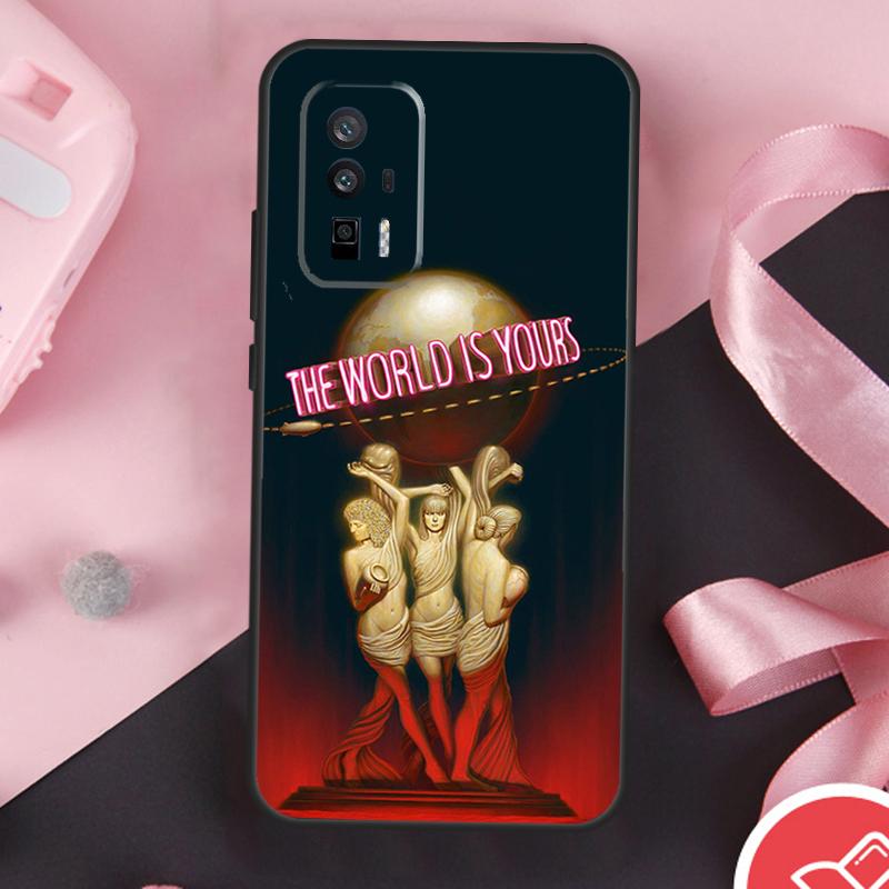 Scarface Die Welt Gehört Dir Hülle Für Xiaomi 14 Ultra Mi 15 Pro 13 11T 12T 13T 14T POCO X7 Pro X3 X5 X6 F5 F6 F7 Abdeckung