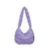 Pleated Cloud Bag Women's New Large-capacity Single-shoulder Cross-slung Woven Bubble Cotton Tote